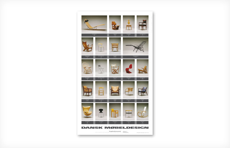 Plakat: Dansk møbeldesign - Philip & - Reklame- Designbureau i